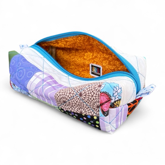 Colorful Patchwork Zipper Pouch - Picture 3 of 6